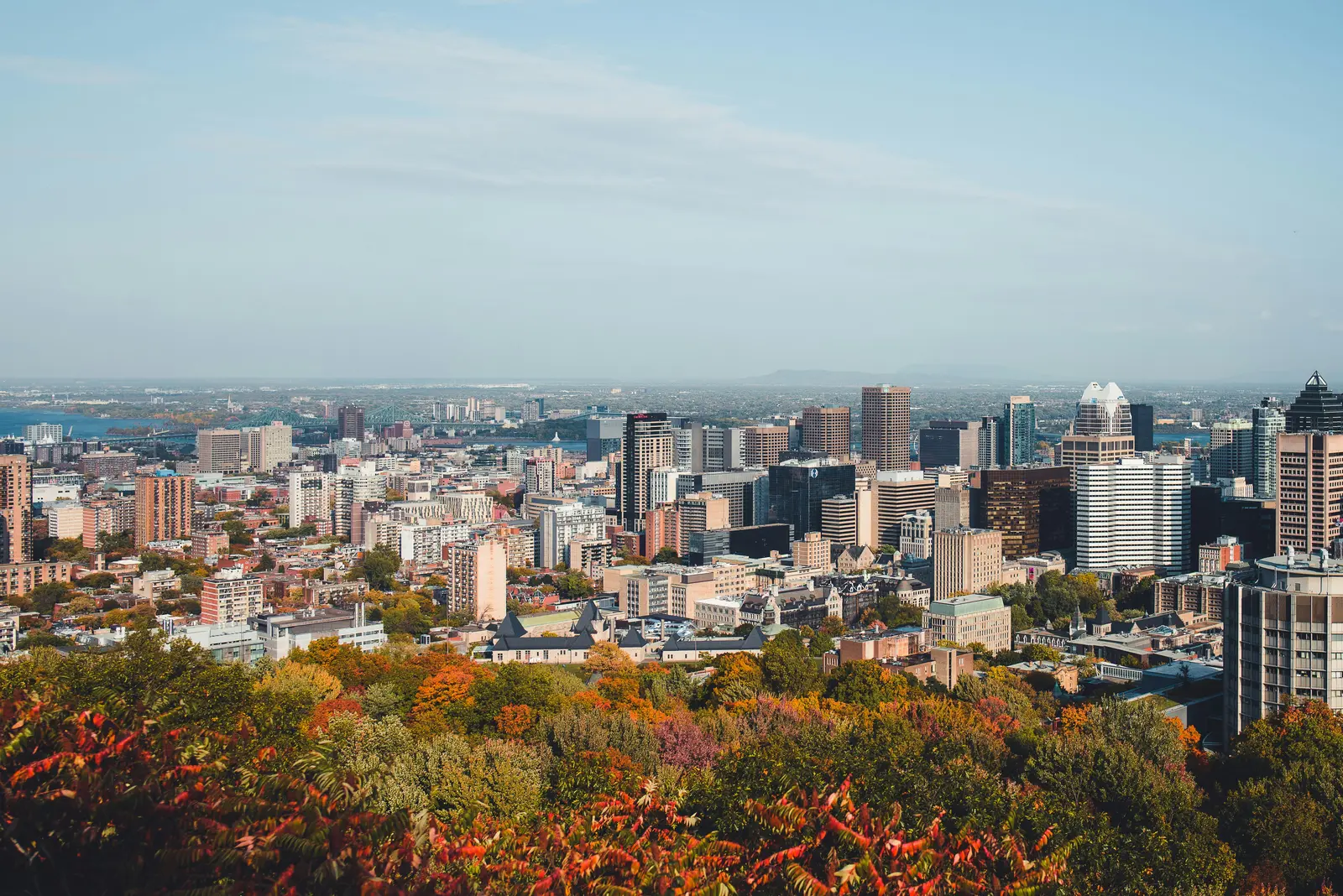 Vue panoramique de Montréal